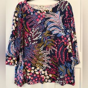 Talbots Multicolor Floral Blouse